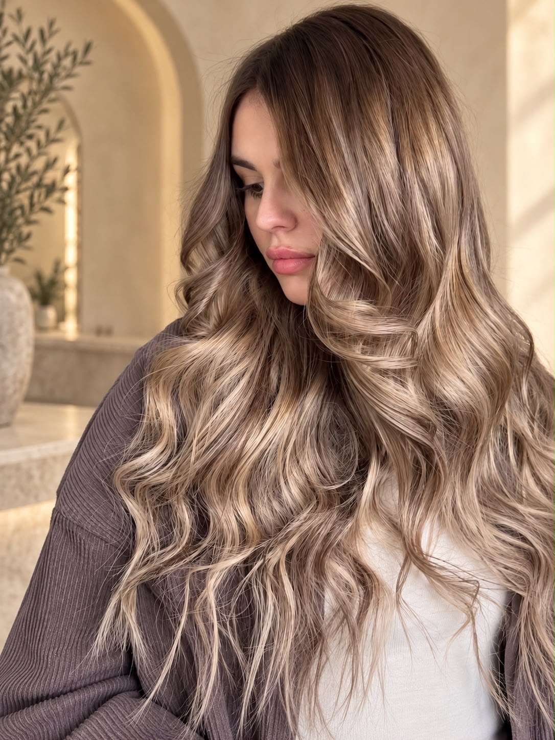 Dimensional bronde colour and waves